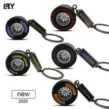 LQY 2020 keychain auto business Reifen innen zubehör keyring Kreative Auto Zubehör neue