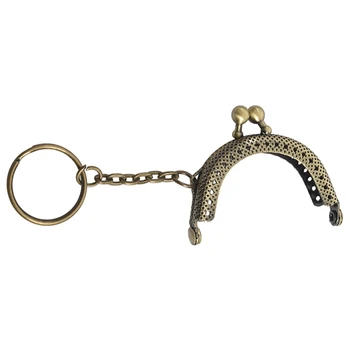 

5PCs Metal Purse Bag Frame Kiss Clasp Lock Bronze Tone 5cm x4cm