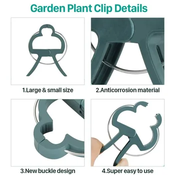 

44.5*58mm Plant Support Clips Environmentally Friendly Reusable 20PCS Large
