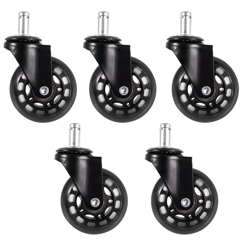 

Office Chair Caster Wheels Roller Rollerblade Style Castor Wheel Replacement (2.5inches)