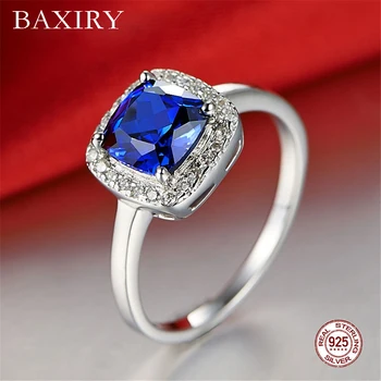 

Luxury Trendy Ruby Ring Gemstones Natural For Jewelry Silver Ring Blue Topaz Ring 925 Sterling Silver Rings For Women Engagement