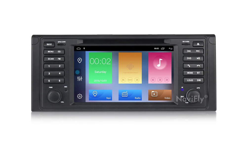 Excellent NaviFly Android 9.1 GPS multimedia player for BMW X5 E53 1999-2005 2006 E39 1995 1996 1997-2003 Car radio BT AM Quad core 2+32G 14