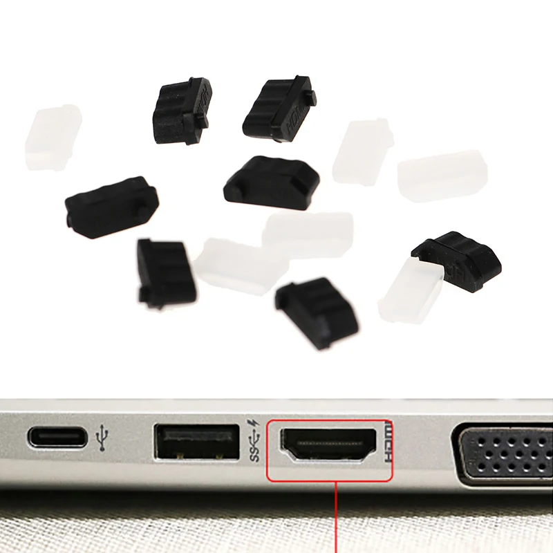 10 шт. защитный резиновый чехол Пылезащитная Крышка для HDMI-совместимая Женская
