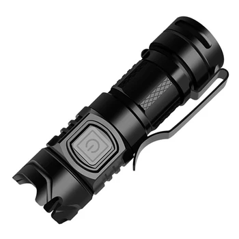 

LED Flashlight USB Rechargeable Waterproof Zoom 3 Switching Modes Mini Flashlight Using 16340 Battery