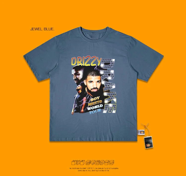 Drake хип-хоп винтажная рэп футболка рэп хип-хоп Рэп звезда короткий рукав Футболка