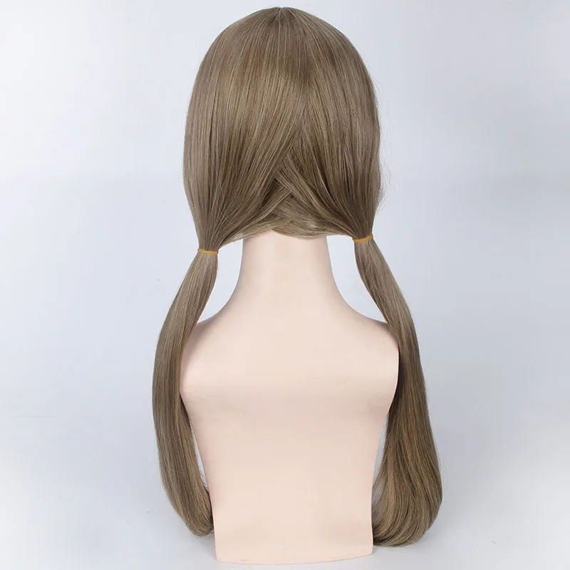 brown pigtail wig