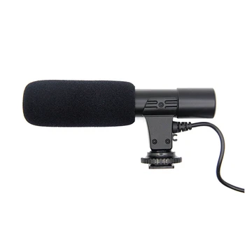 

Microphone Stereo Camera Microphone Condenser Video Camera Interview Microphone for Nikon Canon DSLR Camera Computer