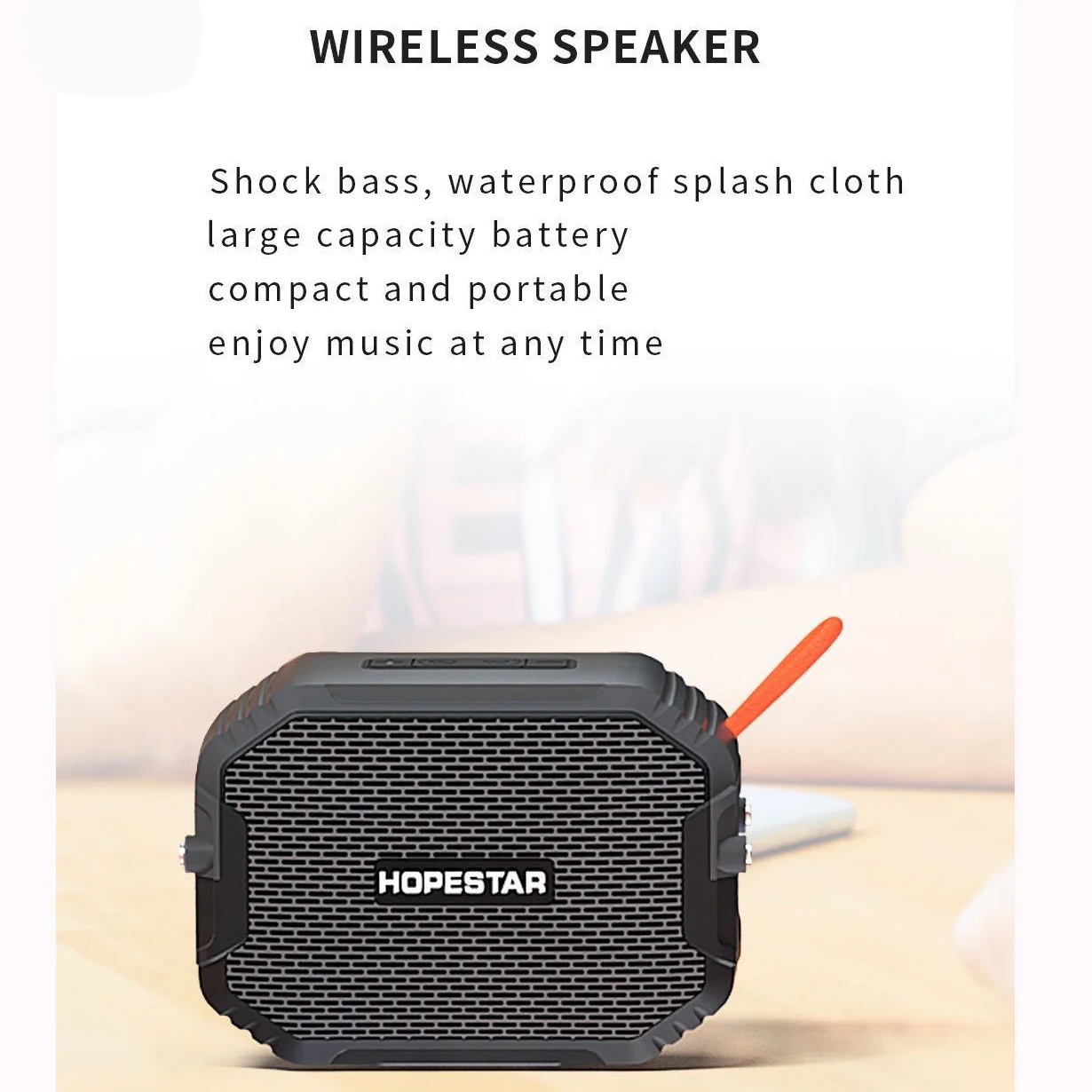 Уличная Водонепроницаемая мини Колонка Hopestar с Bluetooth Портативная Беспроводная