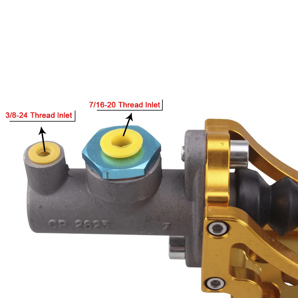 RASTP Universal 5 Color E-Brake CNC Aluminum Hydraulic Adjustable Dirft Racing Handbrake Vertical Horizontal Brake RS-HB008