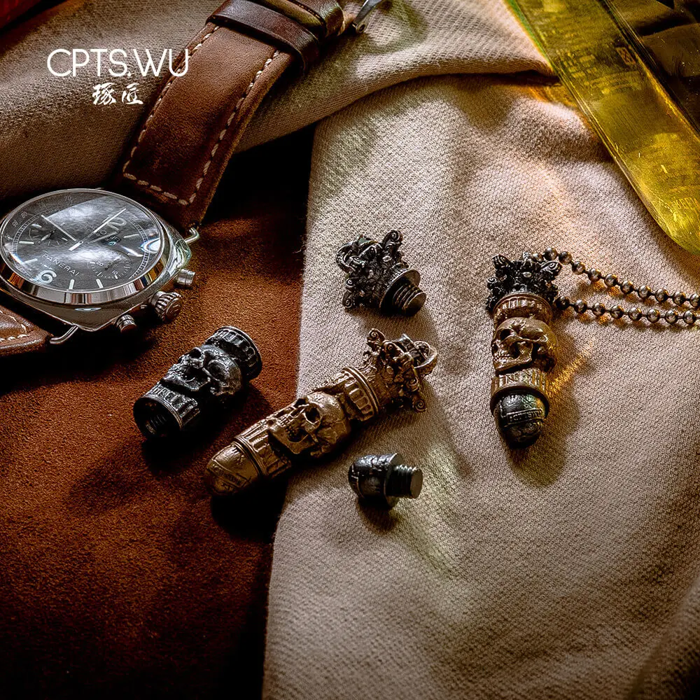 COPPERTIST.WU Corinthian пуля брелок S925 серебро кулон ожерелье для мужчин ювелирные изделия