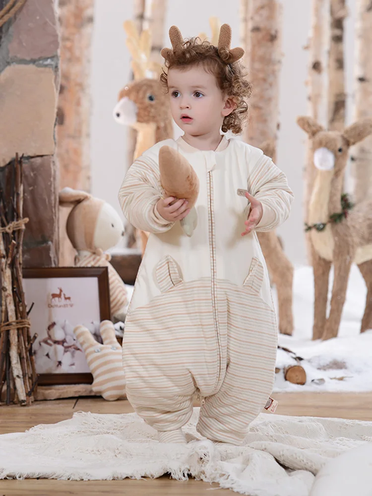 

Autumn Winter Kids Children Envelope Sleeping Bag Thick Quilting Baby Sleeping Sack Anti-kicking Baby Bunting Envelope Sleepsack