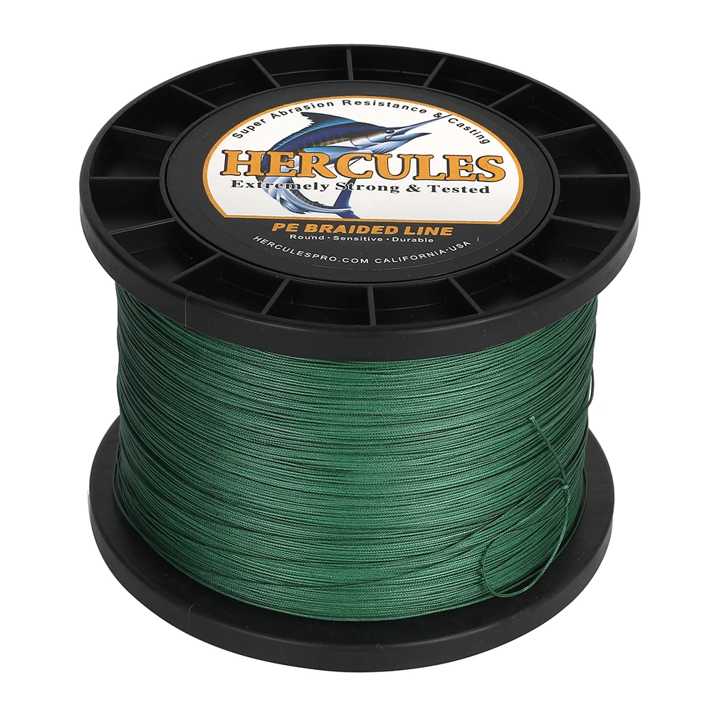 Hercules 12 Strands Braided Fishing Line Multifilament 10-420LB Super Pe Perch Lure 100M - 2000M Fishing Gifts for Men Supplies 6