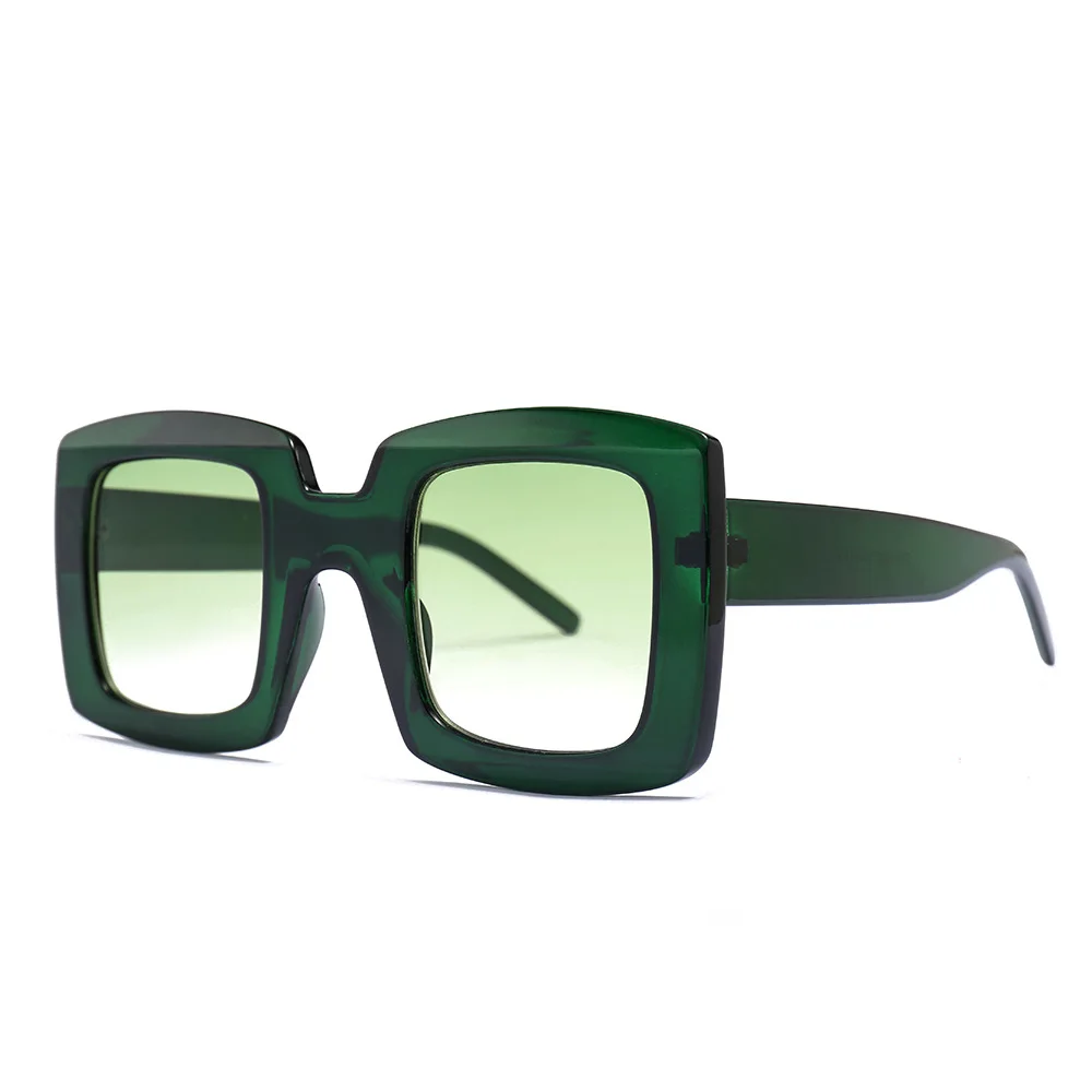 MINCL зеленые красные большие солнцезащитные очки больших размеров женские ретро солнцезащитные очки UV400 Модные брендовые дизайнерские винтажные трендовые оттенки FML
