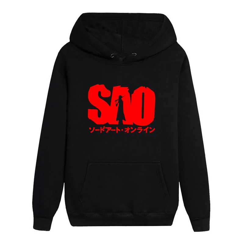 Hot Light Novel Sword Art Online Long Sleeves Noctilucent Hoodies Casual Sweats Popular Unisex Loose Coat Pullover Hooded Tops