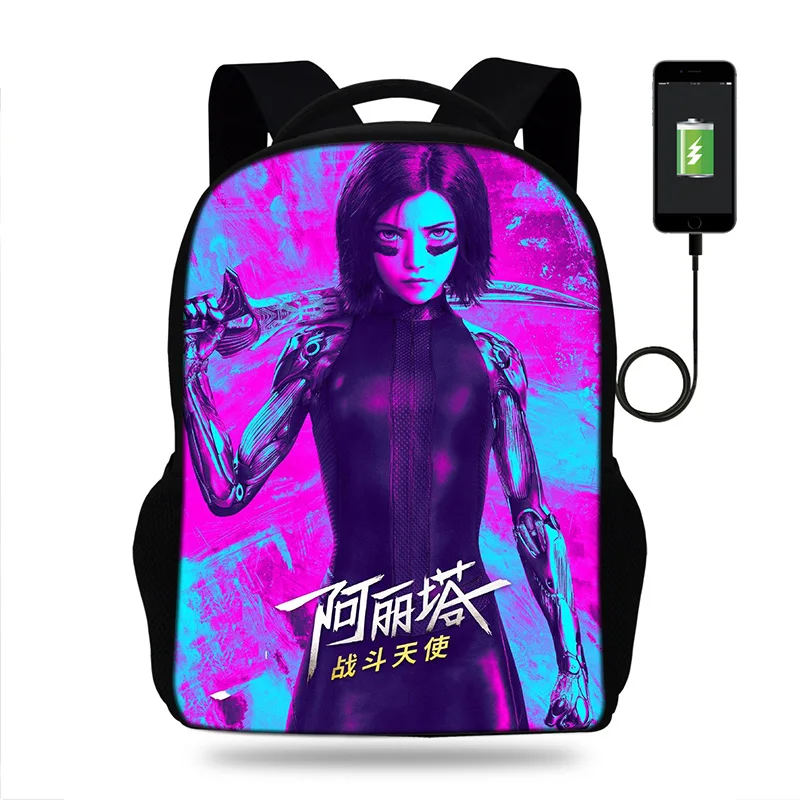 Забавный рюкзак Alita для женщин дорожные сумки подростков девочек детский