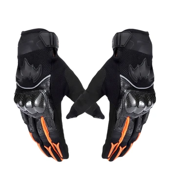 

Motorcycle Gloves Anti Fall Hard Shell Leather Guantes Protective Off-Road Long Carbon Fiber Racing Fashion Cool Trend