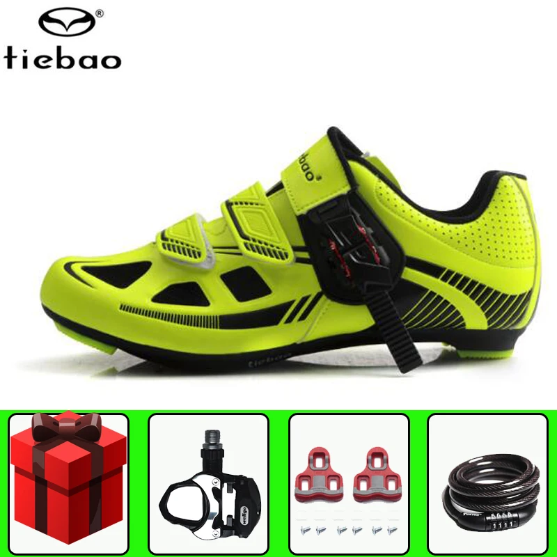 add all Tiebao велосипедная обувь sapatilha ciclismo, мужские комплекты с педалями, велосипедные самозакрывающиеся спортивные велосипедные кроссовки, zapatos ciclismo - Цвет: add all