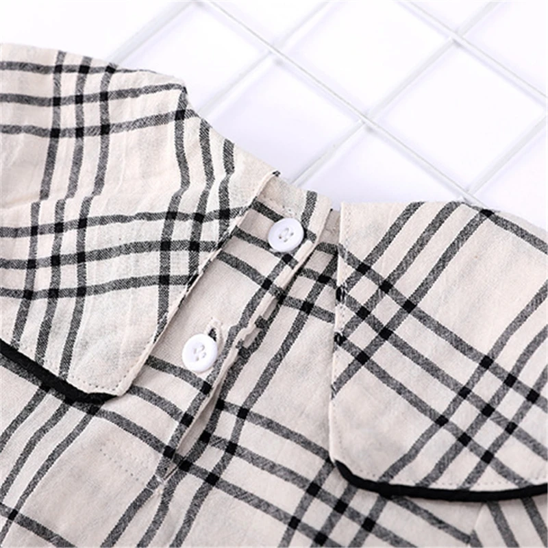 Одежда для новорожденных; одежда для маленьких девочек и мальчиков; одежда для колледжа; комбинезон в клетку с длинными рукавами и принтом; треугольный комбинезон; одежда для малышей
