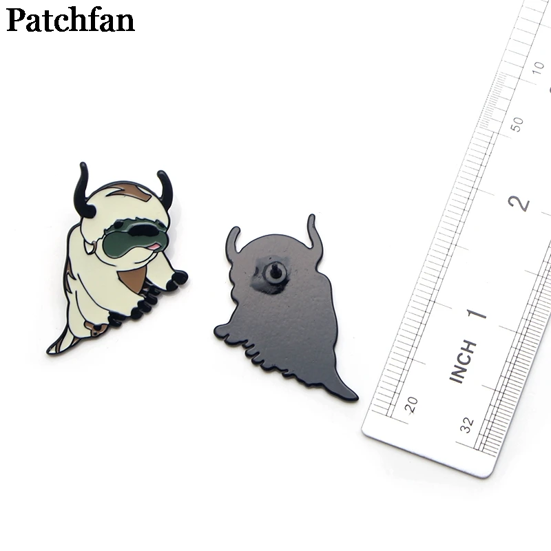 Patchfan Аватар мультфильм momo цинка для галстука рюкзак одежда броши мужчин и женщин