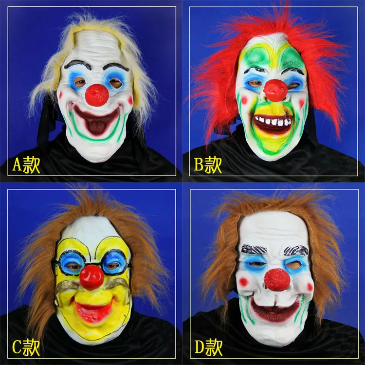 Cosplay joker mask halloween Figure clown masks Latex figure dance party masquerade New cos realistic silicone | Дом и сад