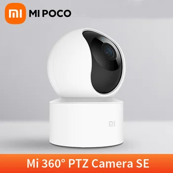 Globalna wersja Xiaomi Mi 360 ° kamera wysokiej rozdzielczości 1080p widzenie nocne z wykorzystaniem podczerwieni 360 ° typu #8222 pan-tilt-zoom panoramiczny widok na wykrywanie AI tanie i dobre opinie Kamera IP 1080 p (full hd) 2 8-8mm Kamera kopułkowa IP Sieć przewodowa CN (pochodzenie) Normalne WHITE MJSXJ10CM 110°