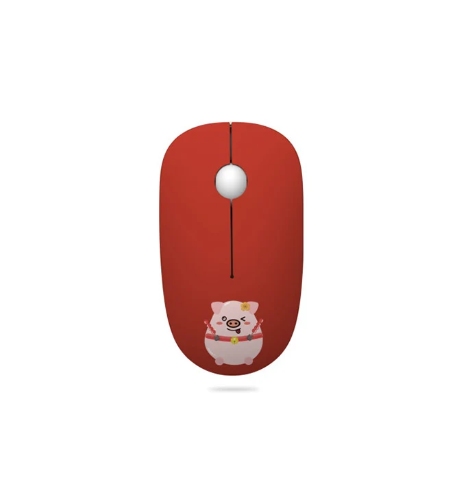 Red 2,4G USB Беспроводная мышь 1600 dpi девушки милые животные игровая мышь для Macbook lenovo ASUS DELL hp ноутбук ПК Компьютерные мыши для женщин - Цвет: Red