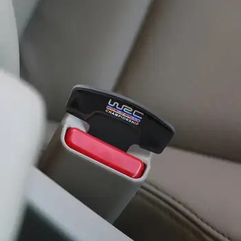 

Car-Styling Carbon Fiber WRC badge Auto Safety Seat Belt Buckle Clips Clasp Insert For Subaru Forester Impreza Outback Legacy XV