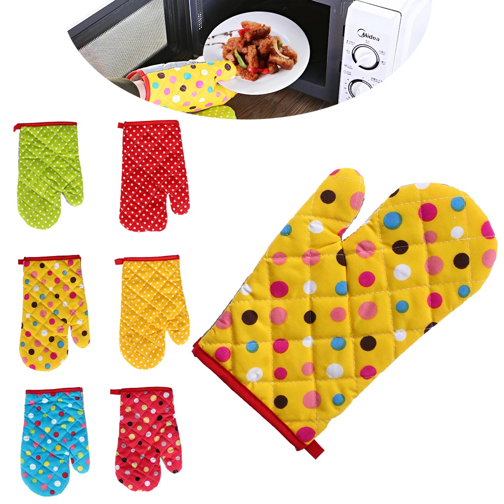4 цвета толстые теплоизоляционные рукавицы для микроволновой печи специальные перчатки для выпечки Кухонные противоскользящие высокотемпературные