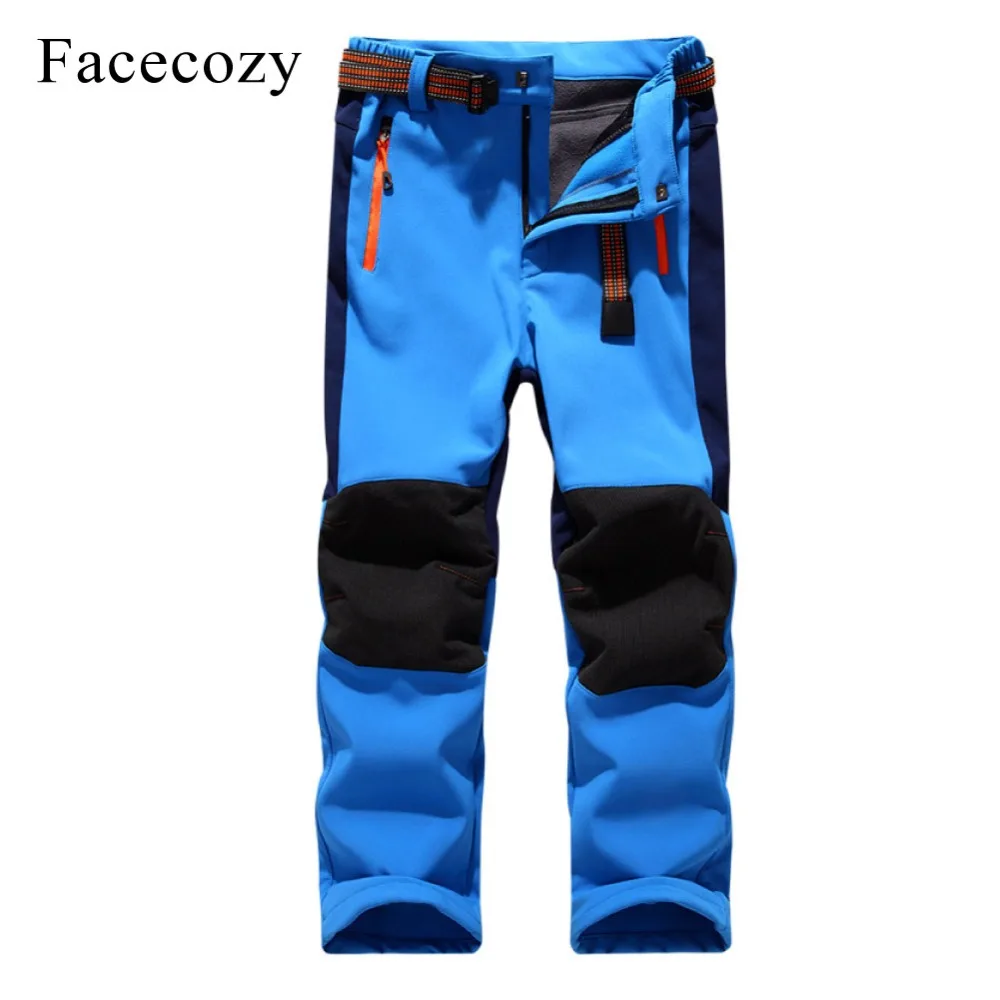 Детские зимние Утепленные спортивные штаны Facecozy с флисовой подкладкой