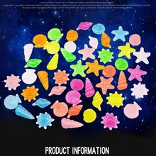 

80/100pcs Luminous Glowing Stones Shell Shaped Starfish Shell For Fish Tank Table Walkways Garden Glow in the Dark Pebbles Decor