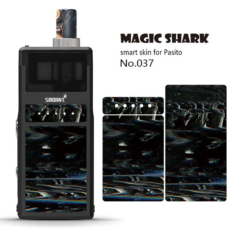 Magic Shark Fur ME+ YOU Ультратонкий чехол с принтом в виде черепов Venom Stone, пленка, наклейка на кожу для Smoant Pasito 036-045 - Цвет: 037