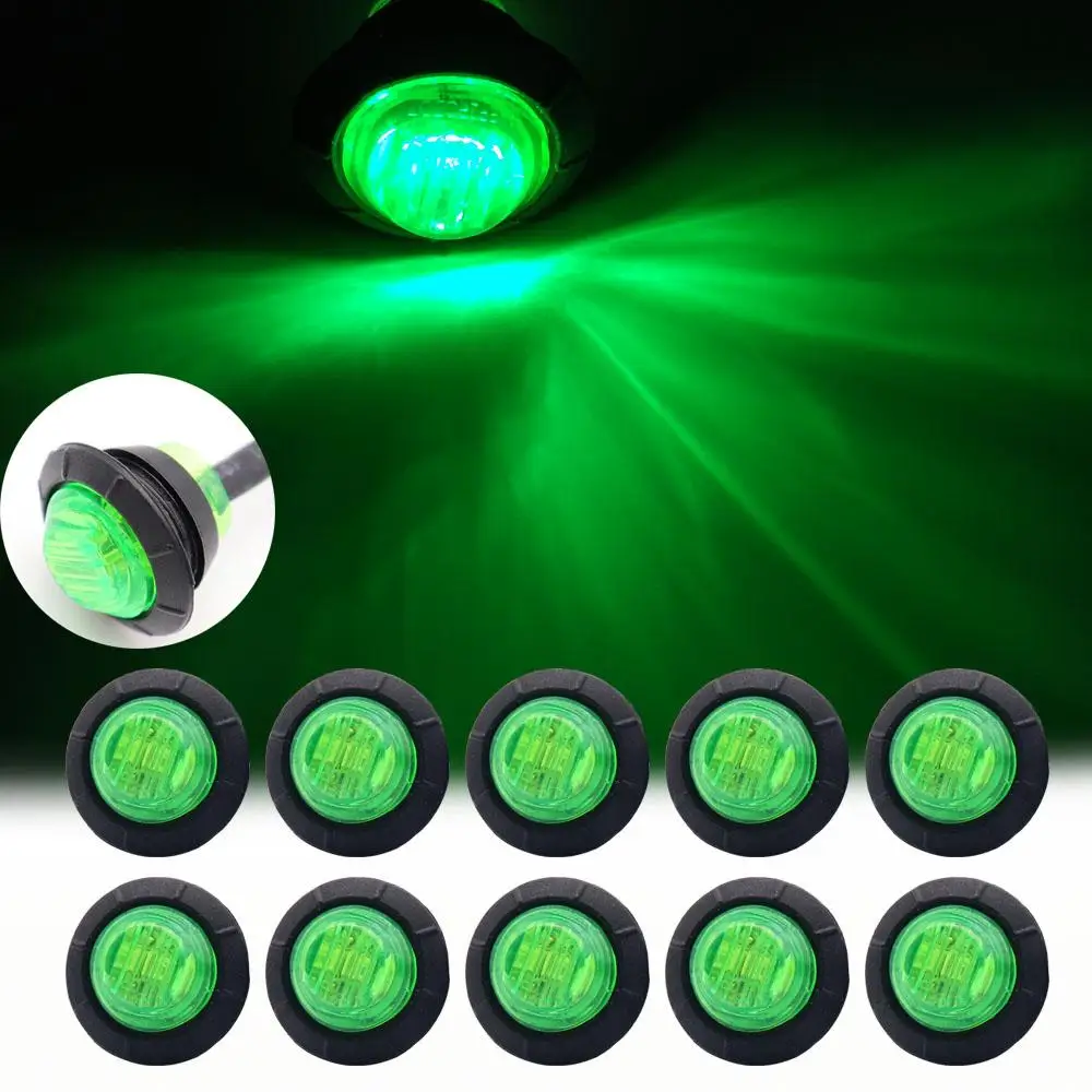 

10x Green Blue Red Amber White LED Boat Light Waterproof Outrigger Spreader Transom Underwater Marine Lighting