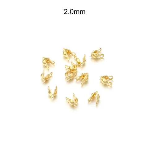 Stainless Steel Connector Clasp Ball Chain Calotte End Crimps Beads Connector Components for DIY Jewelry Making Supplie