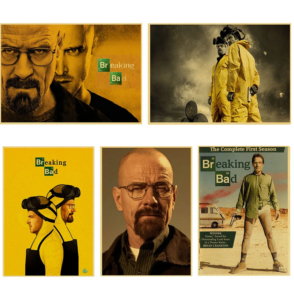 Наклейки на стену домашний Декор настенный постер Breaking Bad винтажный Ретро Walter
