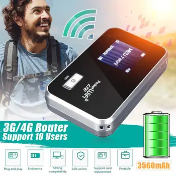 

Portable 2G/3G/4G Mobile WiFi Wireless Pocket Hotspot Router Broadband 3560mAh long Standby Time