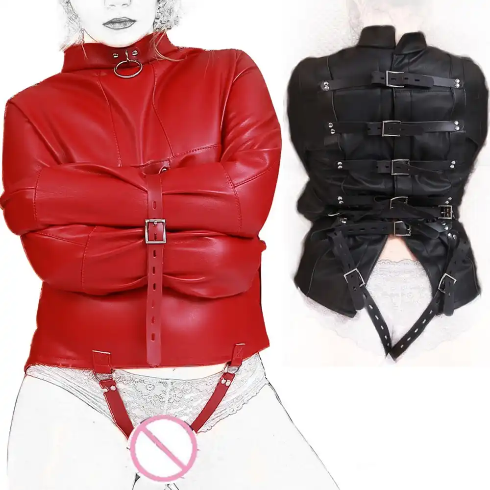 female sofe pu leather adjustable bound bondage st