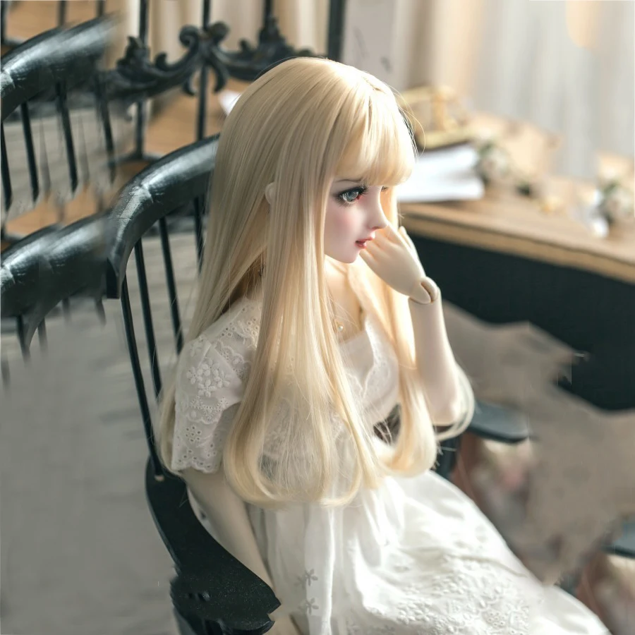 Ascosplay1 шт. длинный прямой парик с внутренней пряжкой 1/3 1/4 1/6 1/8 для шарнирной куклы