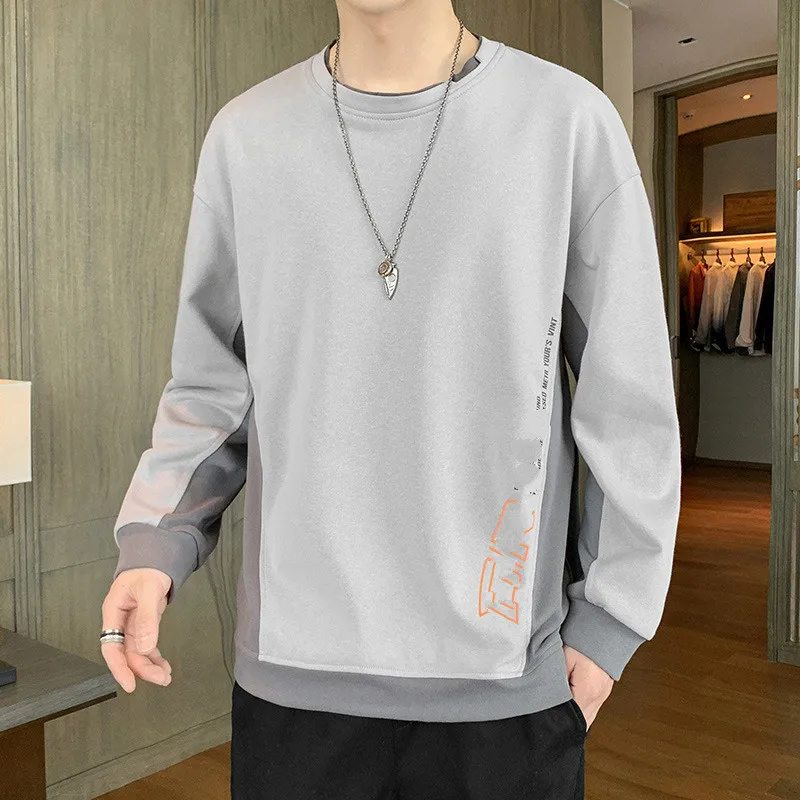 

Sweater Men's New Autumn Clothes Round Neck Ins Trend Wild Male Students Casual Loose Bottoming Long-sleeved T-shirt Men