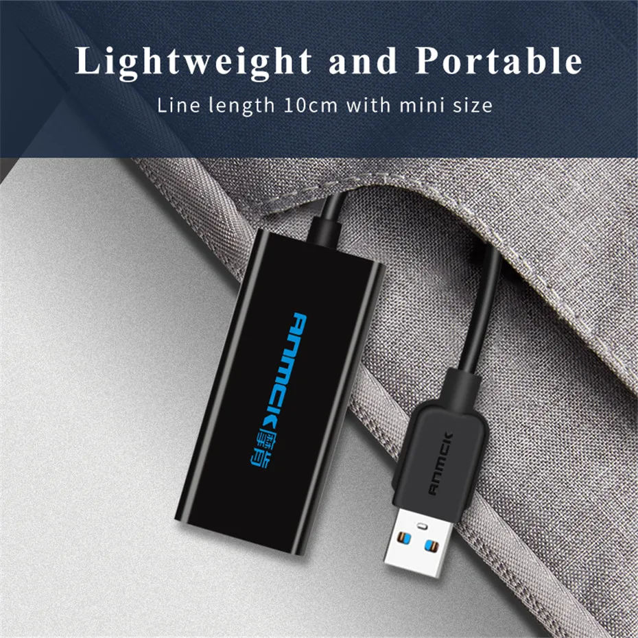 Anmck USB для RJ45 Ethernet адаптер USB 3,0 2,0 Lan(10/100/1000) Мбит/с сетевая карта для ПК ноутбука Windows 10 MAC OS Xiaomi Mi Box