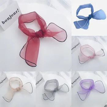 

Scarf Women Designs Silk Satin Feel Ladies Small Square Head Neck Scarf Vintage Elegant winter coat women echarpe hiver femme#30