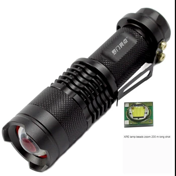 

Super Bright Led Flashlight CREE XPE Linterna Led Flashlight T6/L2/V6 Power Prompt Scalable Three-speed Mode Bicycle Light 14500