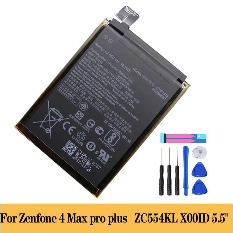 

C11P1612 Battery with 3000mAh for ASUS Zenfone 4 Max pro plus ZC554KL X00ID For Zenfone 3 ZOOM ZE553KL Z01HDA Phone + Free Tools