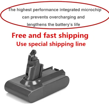 

21.6V 3500mAh Li-ion Replacement Battery For Dyson V6 Mattress Cordless Handheld Vacuum Battery For Dyson DC58 DC59 DC61, DC62