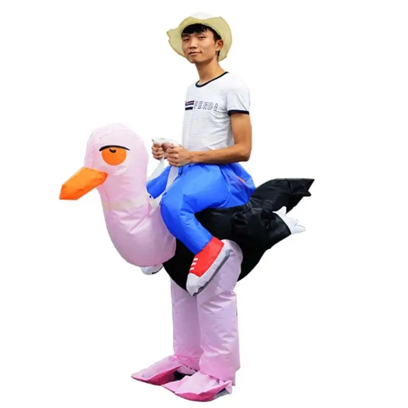 

Inflatable Ostrich Cosplay Costume Adults Christmas Party Fancy Blow Up Outfits R7RB