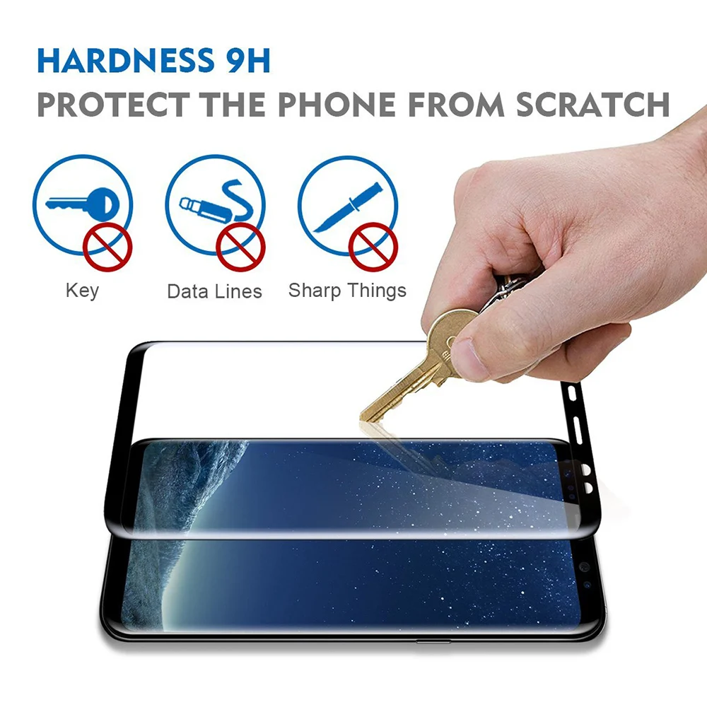 Подходит для Samsung s7 edge s8 s9 plus note 9 4D защита экрана подходит Galaxy 10 pro s10 фотопленка из