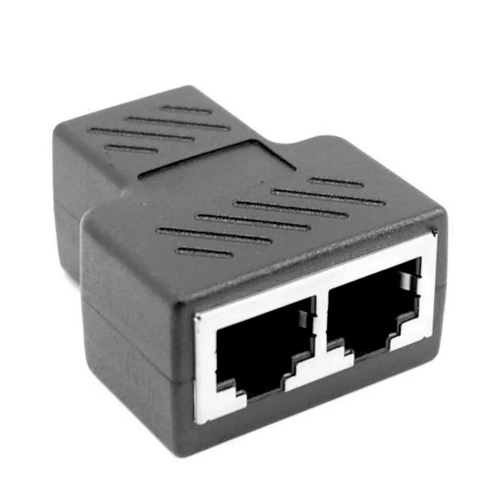 Практичный RJ45 Сплиттер Адаптер 1-2 способа двойной женский порт CAT5/6 LAN Ethernet кабель высокая производительность