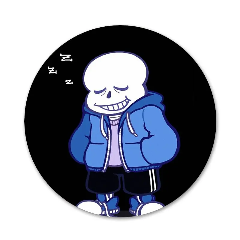 58mm Anime Undertale Sans Cosplay Badges Papyrus Brooch Clothing Icon  Collection Breastpin for Backpacks Clothes