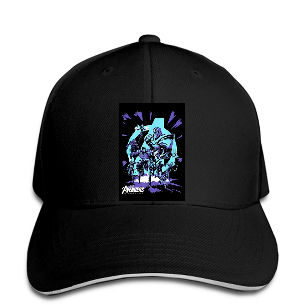 Бейсбольная кепка "Мстители" с надписью Thanos Gauntlet Grip Movie Logo Мужская бейсболка