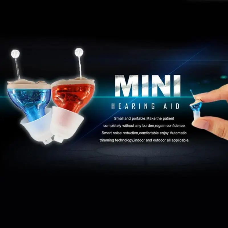  Mini Invisible CIC Hearing Aid Digital Hearing Aids Adjustable Tone Sound Amplifier Hearing Aid For