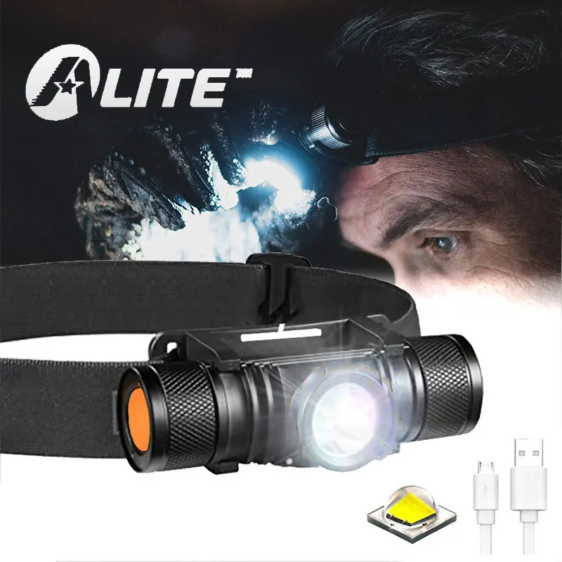 

TMWT Powerful USB-Rechargeable LED Headlamp Outdoor Lighting Cree Xml2 T6 2000lm 3 Modes Fishing Light Camping Headlight